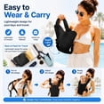 thumbnail image 4 of Adjustable Baby Water Carrier, Soft Neoprene Swim Sling for Infants & Toddlers, Breathable Lightweight Chest Holder for Summer, 4 of 7