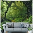 thumbnail image 4 of PRATYUS Misty Forest Tapestry Magical Nature Green Tree Wall Tapestry Rainforest Landscape Tapestry Wall Hanging Bohemian Psychedelic Tapestry for Bedroom Living Room Dorm Painting, 4 of 6