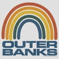thumbnail image 2 of Women's Outer Banks Rainbow Logo Racerback Tank Top White Heather Large, 2 of 4