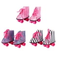 thumbnail image 2 of Muñeca patines, zapatos de patinaje para muñecas de 18 pulgadas, accesorios de ropa, regalo de cumpleaños para niños Eigraketly FN0028-02B, 2 of 7
