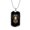 Military Chain (Gold), variant on Aries Dog Tag Astrology Zodiac Sign Dog Tag Necklace Stainless Steel 24" Chain Silver Tone or Gold Tone