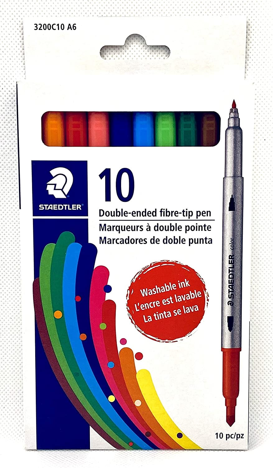 STAEDTLER 10 DoubleEnded Fibretip Pens Washable Ink Walmart Canada