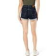 thumbnail image 3 of Signature by Levi Strauss & Co. Juniors' High Rise Button Fly Shortie Shorts, 3 of 4