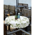 thumbnail image 2 of Outdoor Tablecloth with Umbrella Hole and Zipper Green Leaf Vine Round Tablecloths 60 Inch Waterproof Outside Table Cloths Spring Plant Patio Table Cloth Cover for Outdoor Tables Picnic Garden, 2 of 6