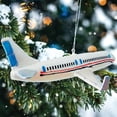 thumbnail image 2 of Airplane Glass Christmas Ornament, 2 of 6