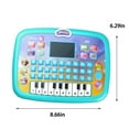 thumbnail image 4 of KOYPTL Tablet Toddler Learning Pad Interactive Toy with Screen for Preschoolers 2 3 4+ Years Old,Early Educational Toys Gifts with Music/ABC/Numbers/Words/Spell/Story for Boys Girl Christmas Birthday, 4 of 9