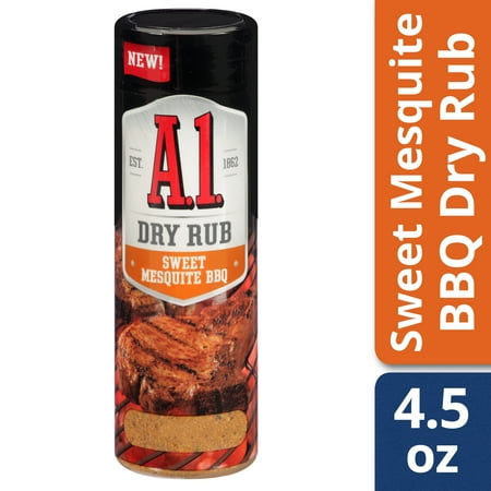 American Bbq Rub - (2 Pack) A.1. Sweet Mesquite BBQ Dry Rub, 4.5 oz Can