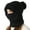 Black, variant on Versatiles Knitted Hat Women Ponytail Hat with Integrated Vintage Neck Warmer for Women with Neck Warmer