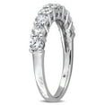 thumbnail image 4 of Created Forever Women's 1ct TW Lab Grown Diamond 14k White Gold Semi-Eternity Anniversary Band, 4 of 9