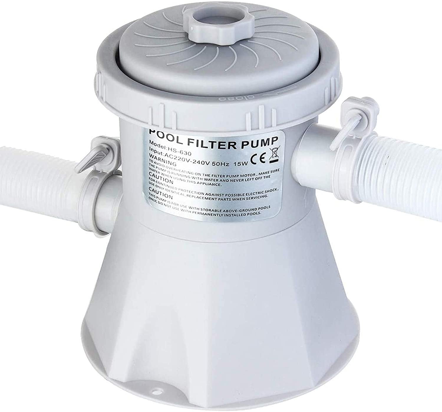 Pool Central Rectangular Frame Above Ground Swimming Pool with Filter Pump - 8.5' x 5.25'