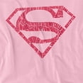 thumbnail image 2 of Superman Word Shield Women's T Shirt, Pink, X-Large, 2 of 6
