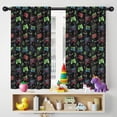 thumbnail image 5 of Blackout Kids Curtains,Game Controller Black Pattern Children's Insulated Curtains Set Of 2,Bedroom Essentials,Toddler Room Decor 42"x54", 5 of 5