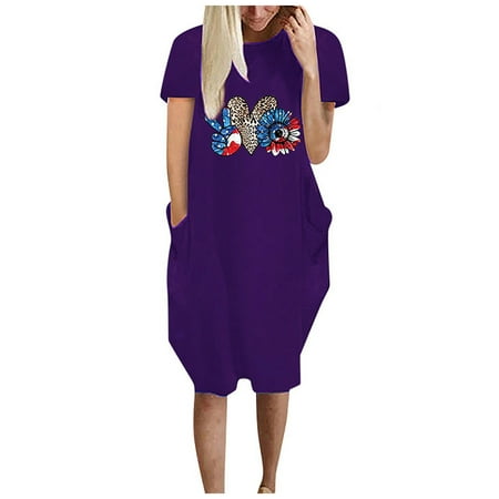 

Juebong Women s Sweatshirt Dress With Pockets Short Sleeve Hoodie Dress Cute Print Casual T Shirt Blouse Mini Dresses Long Tunic Top