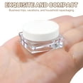 thumbnail image 7 of ACDANC 12 Pcs Small Clear Plastic Jars with Lids,Mini Round Storage Containers with Lids for Cream,Travel and DIY,Refillable Small Containers for Makeup and Samples, 7 of 7