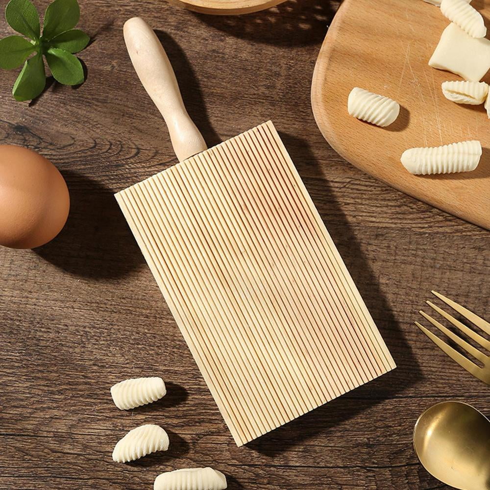 Tohuu Gnocchi Board Natural Wood Garganelli Gnocchi Board Cavatelli Making  Shaper Pasta Maker Gift for Cooks Butter Churner and Gnocchi Maker Kitchen  Cooking Tools fun 