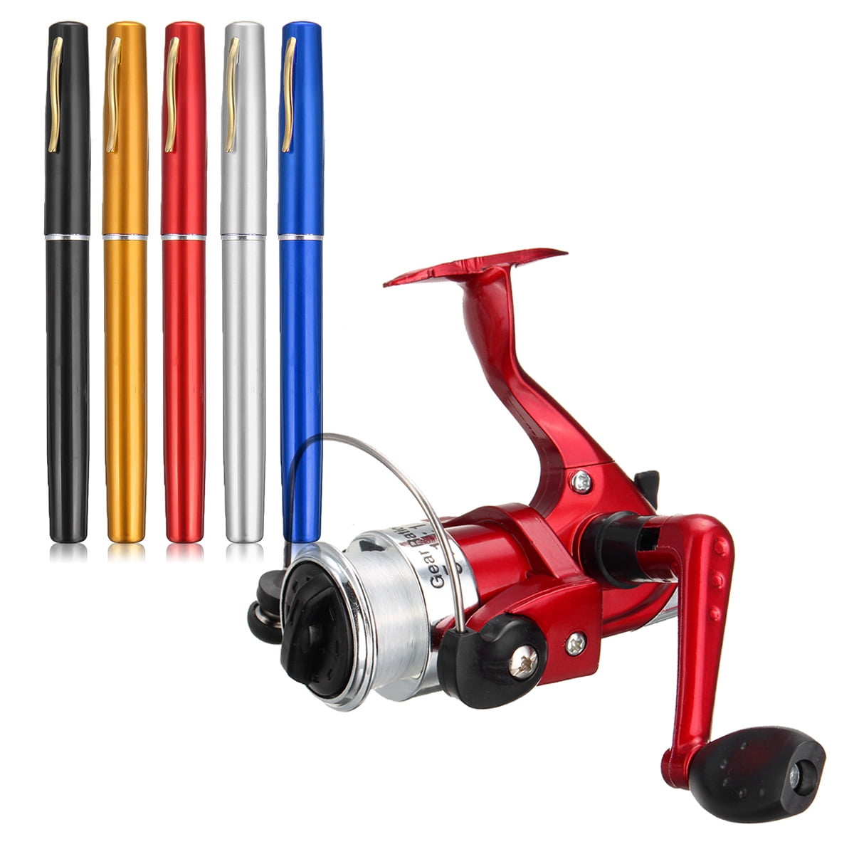 LEO Fishing Rod Reel Combo Set Pocket Telescopic Fish Pen