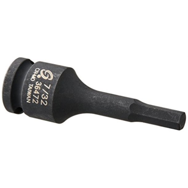 sunex 36472 3/8inch drive 7/32inch hex impact socket