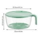 thumbnail image 3 of Cesta para lavar arroz y verduras | Colador de frutas y verduras | Recipiente para almacenar en el refrigerador | Bol para escurrir y limpiar arroz, frutas, verduras y hortalizas | Colador de cocina, 3 of 9