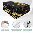 thumbnail image 4 of King Quilt Set 96''x106'', Happy New Year Lightweight Summer Bedspread Coverlet Set with 2 Pillow Shams, Colorful Modern Abstract Art Breathable All Season Quilt Bedding for Bedroom/Guest Room, 4 of 9