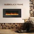 thumbnail image 6 of Cambridge 42-in. Black Indoor Wall Mount Electric Fireplace with Crystal Rock Display, 6 of 22