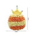 thumbnail image 3 of Chenille Hand Towel Cute Hanging Hand Wipe Ball Hand Towel Thickened Absorbent Hangable Multifunctional Hand Towel, 3 of 6