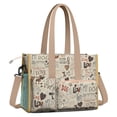 thumbnail image 2 of Teacher Tote Bag,I Love My Dogs Art Teacher Utility Tote Bag,Large Work Tote Bags for Women with Multiple Pockets,Top Zipper Closure,13.8x10.6x6.7 Inch, 2 of 5