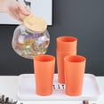 thumbnail image 5 of 6Pcs Wheat Drinking Cups,QZS Unbreakable Wheat Straw Tumbler,Stackable Drinking Cups for Home,Kitchen Tumbler for Home,Office,13.5OZ, 5 of 6