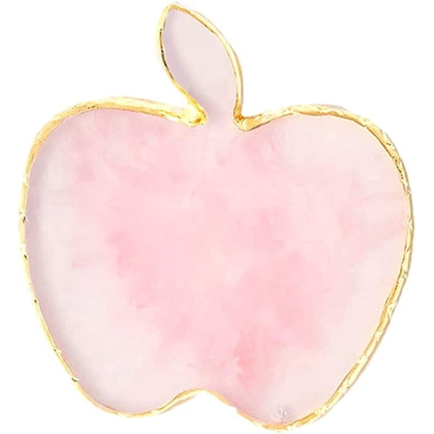 Apple Manicura Resina Paleta de Manzana Paleta de Uñas Herramientas de Exhibición de Manicura de Uñas Paleta de Manicura Rosa, Paleta de Manicura de Gel, Soporte de Esmalte de Uñas Sincero Electrónica
