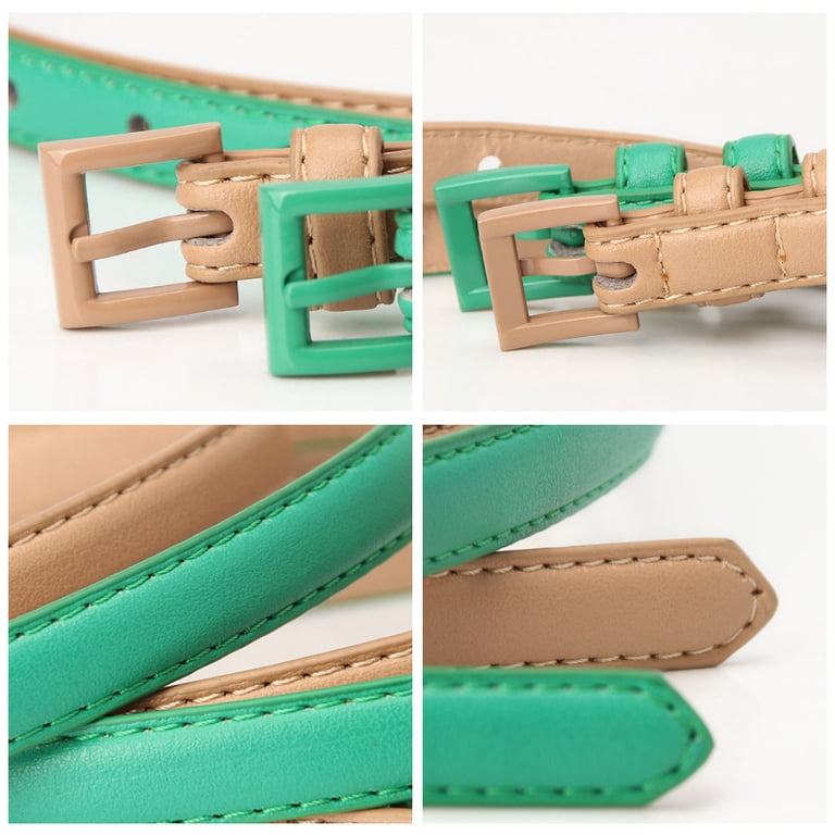 6467 Women Skinny Leather Belt Thin Waist Jeans For Pants In Pin Buckle Women Skinny Leather Belt Thin Waist Jeans Belt for Pants in  main image 4