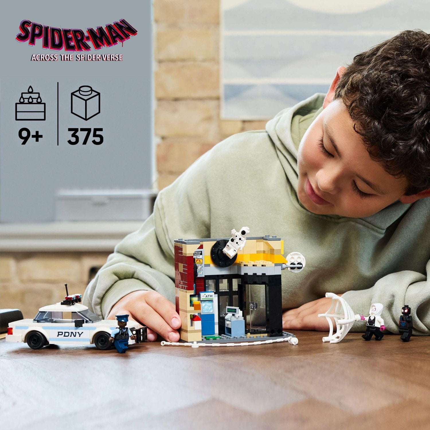 LEGO Marvel Spider-Verse Miles Morales vs. The Spot Building Toy Set - Marvel Superhero Toy for Kids, Boys and Girls, Ages 9+ - with 4 Minifigures - Gift Idea for Birthday - 76311, Includes 375 Pieces, Ages 9+