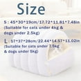 thumbnail image 7 of LZCKDPX Cozy Monster Cat Bed Small Dog Cave & Indoor Cats Cave Removable and Washable Winter Closed-Off Cat Beds Tent with Cushion Hooded Dog Bed Pet House for Kittens & Dogs All-Season Use (L-Beige), 7 of 7