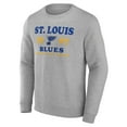 thumbnail image 2 of Men's Fanatics Heather Charcoal St. Louis Blues Fierce Competitor Pullover Sweatshirt, 2 of 3