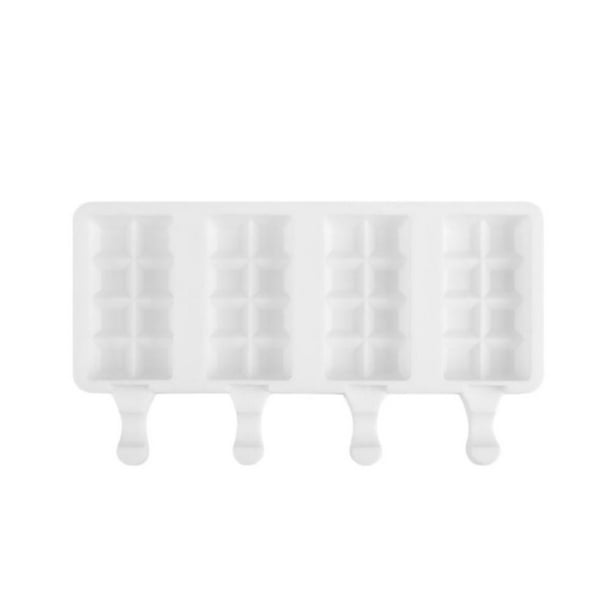 Molde De Silicona Para Hielo, Molde Reutilizable Para Paletas De 4 Cavidades Para Diy, Helado, Postre, Chocolate Speravity HA035350-00
