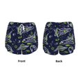 thumbnail image 5 of Lsque Hand Drawn Rockets Printed Women's Running Shorts with Liner Pockets,Elastic Quick Dry Workout Athletic Gym Yoga Shorts,Womens High Waist Shorts-Medium, 5 of 9