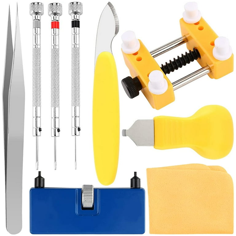 Toorise 9Pcs Watch Repair Kit Durable Watch Back Remover Tool Set