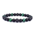 thumbnail image 1 of Pulseras de cuentas de ojo de tigre para hombres y mujeres, obsidiana negra Natural, hematita, protección de la salud magnética, joyería del alma, 1 of 4