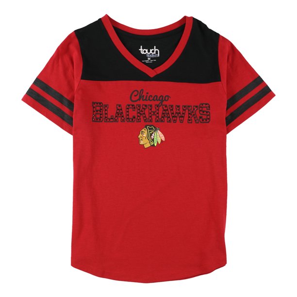 Camiseta Touch para mujer Chicago Blackhawks adornada chw M