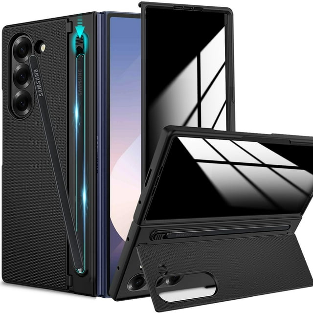 Funda YQODSZ para Samsung Galaxy Z Fold 6 con soporte para bolígrafos
