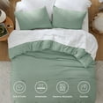 thumbnail image 3 of U by Bedsure 2 Pieces Twin Comforter Bedding Set, Iceberg Green Comforter Set for All Seasons, 1 Lightweight Prewashed Comforter and 1 Pillowcases,Twin,Iceberg Green, 3 of 6