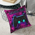 thumbnail image 6 of Square Throw Pillow Covers with Core, Flame Game Handle Print Pillows for Sofa Beds, 18"x18", 6 of 9