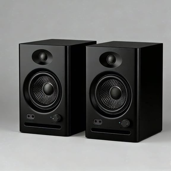 Solorage 60W Bluetooth 5.3 Computer Speakers, 2.0 Stereo for Desktop Laptop PC, 3.5mm AUX RCA USB, Ideal for Music & Gaming, Black 1 Pair