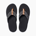 thumbnail image 3 of REEF Women's Cushion Cloud Textile Flip Flop Black Geo - CJ3581, 3 of 4