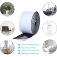 thumbnail image 4 of Pack de cinta de fieltro de poliéster autoadhesiva, tiras de fieltro para muebles y superficies duras, puertas, cortinas, mamparas, cinta de doble cara con velcro, 4 of 5