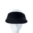 thumbnail image 4 of Athletic Works Women’s Blank Polyester Stretch Visor Hat Black Soot, 4 of 4