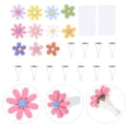 thumbnail image 2 of ColoMX 11pcs Coche Decoración interior Flower Air Fishener Clips de automóviles Flores encanto de carro, 2 of 7