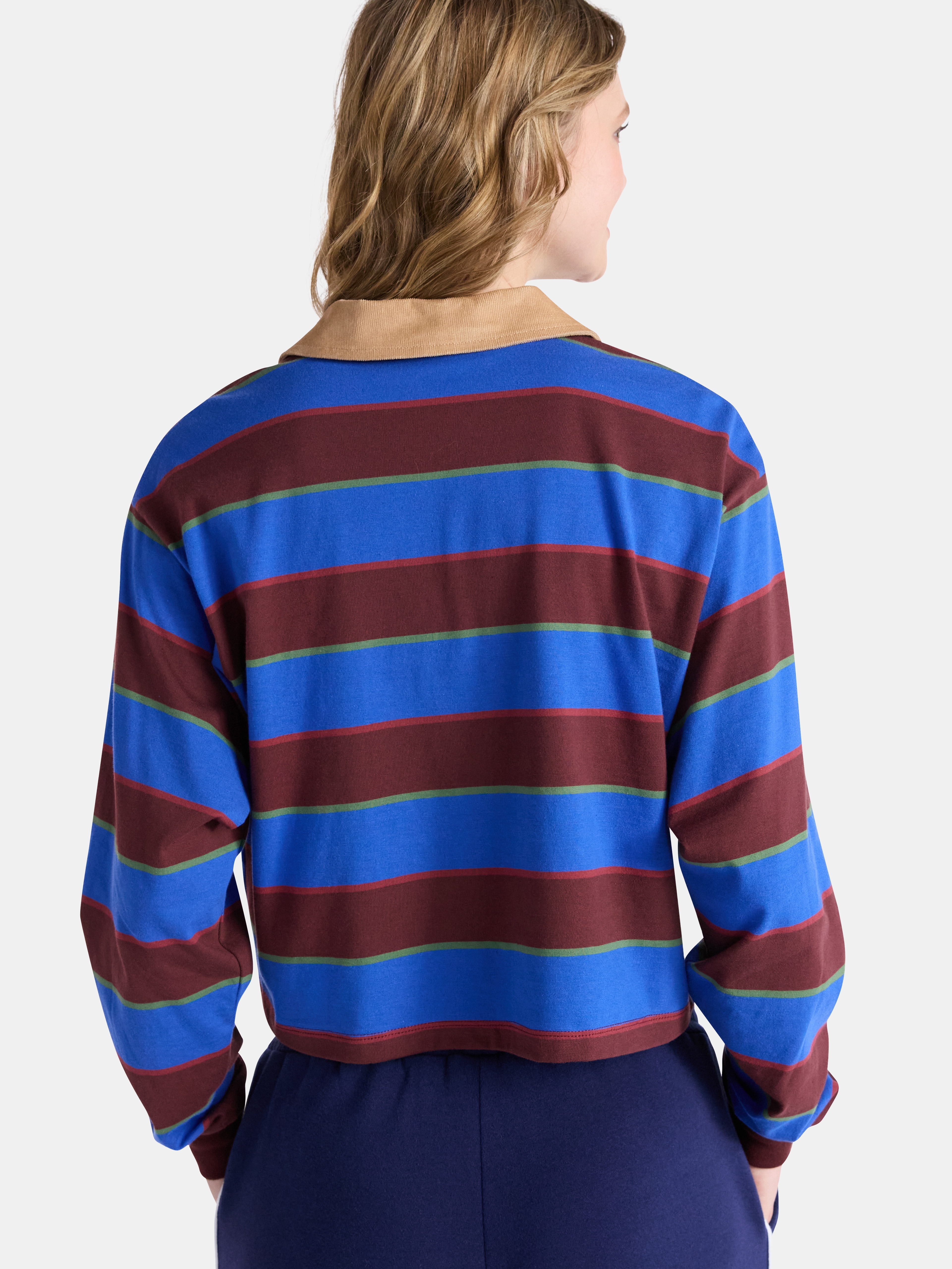Netflix Stranger Things Cotton Rugby Polo from No Boundaries, Women’s and Women’s Plus