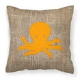 thumbnail image 2 of Carolines Treasures BB1090-BL-BN-PW1818 Octopus Burlap and Brown   Canvas Fabric Decorative Pillow BB1090 18H x18W, 2 of 2