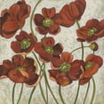 thumbnail image 2 of Zarris, Chariklia 26x26 White Modern Wood Framed Museum Art Print Titled - Sangria Poppies II, 2 of 4