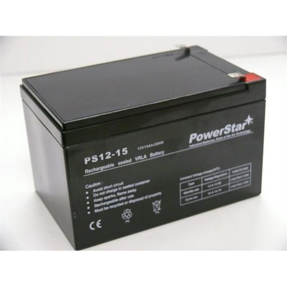 PowerStar PS12-15-28 Batterie de Remplacement pour UPG UB12150 15Ah 12V- AGM