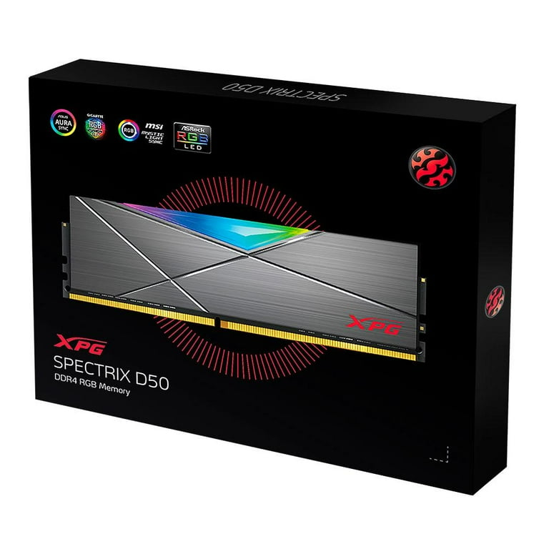XPG SPECTRIX D50 16GB×2 XPG DDR4 D50 RGB 16GB (2x8GB) 3200MHz PC4-25600 U-DIMM 288